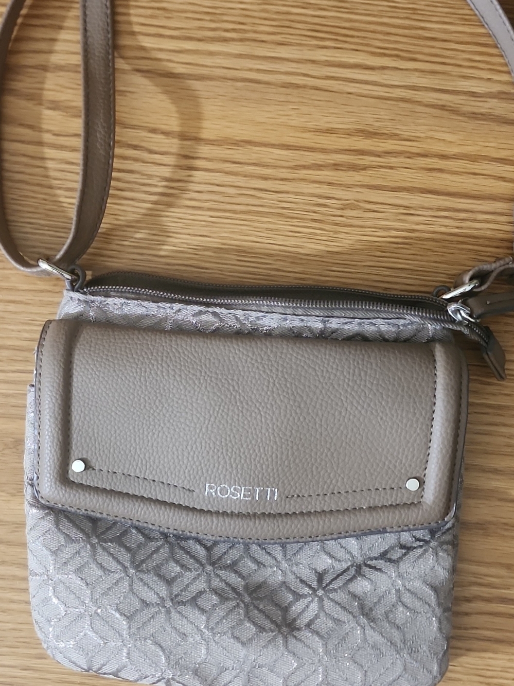 Rosetti Taupe Crossbody Bag